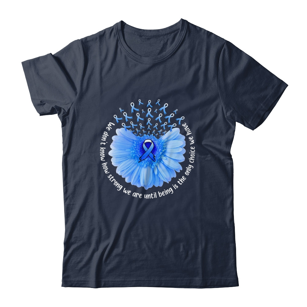 Sunflower Colon Cancer Awareness Blue Ribbon In March Shirt & Tank Top | siriusteestore