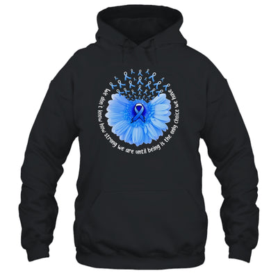 Sunflower Colon Cancer Awareness Blue Ribbon In March Shirt & Tank Top | siriusteestore