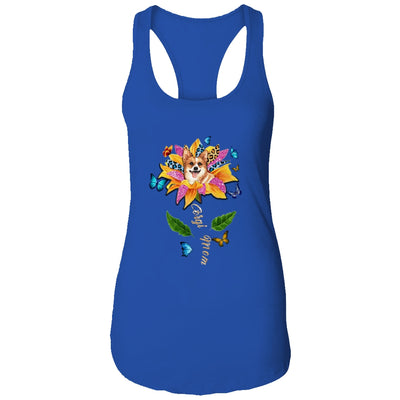 Sunflower Corgi Mom Dog Lover Mothers Day Shirt & Tank Top | siriusteestore