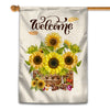 Sunflower Fall Welcome Summer Holiday Farmhouse Yard | siriusteestore