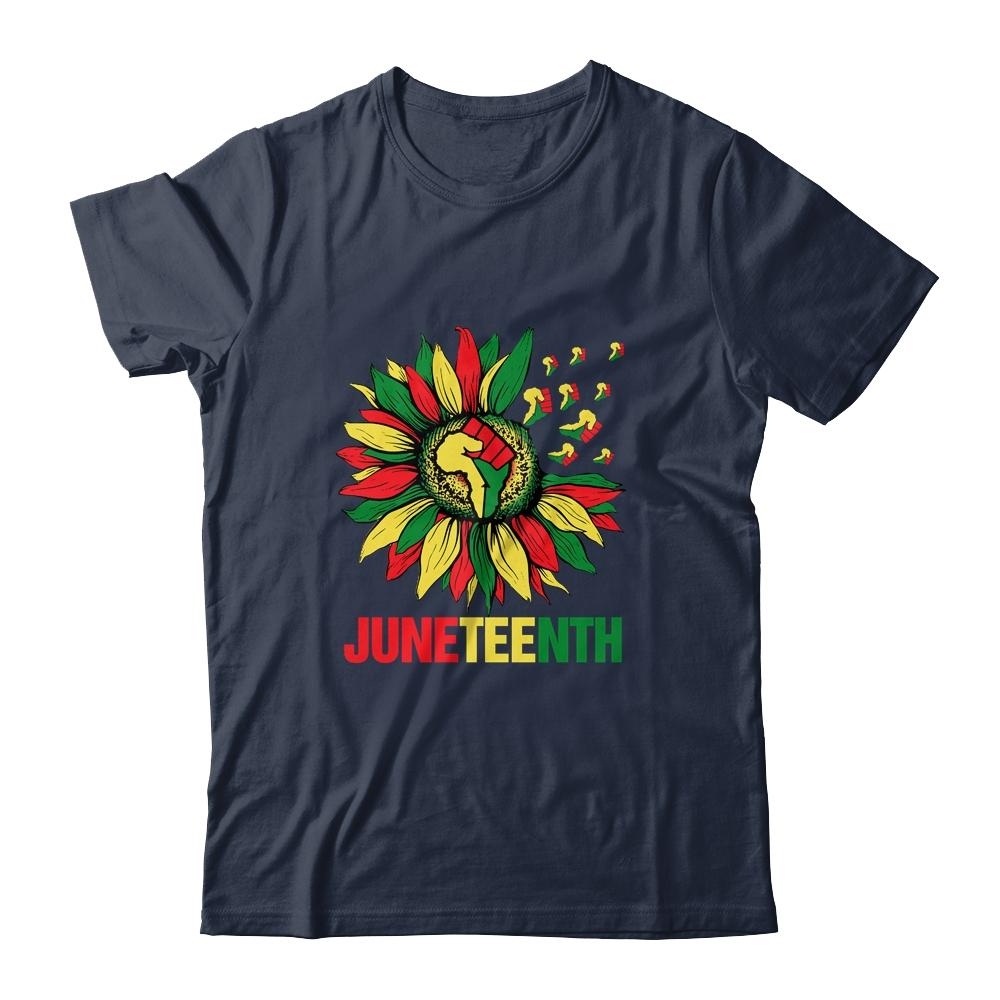 Sunflower Fist Juneteenth Black History African American Shirt & Tank Top | Siriustee.com