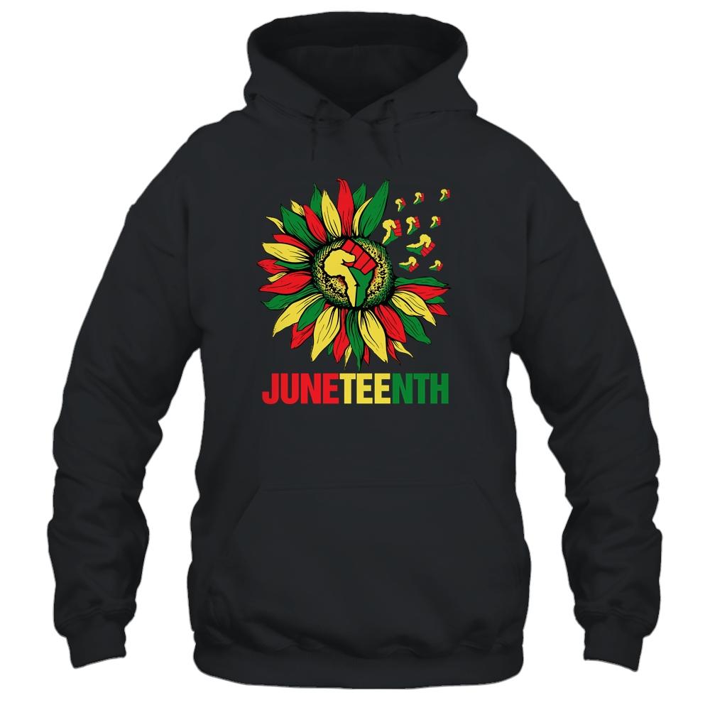 Sunflower Fist Juneteenth Black History African American Shirt & Tank Top | Siriustee.com