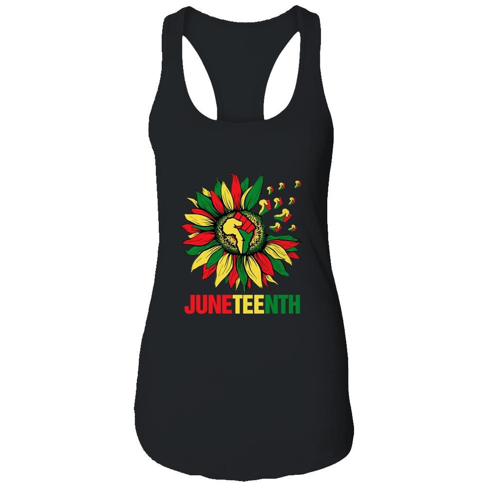 Sunflower Fist Juneteenth Black History African American Shirt & Tank Top | Siriustee.com