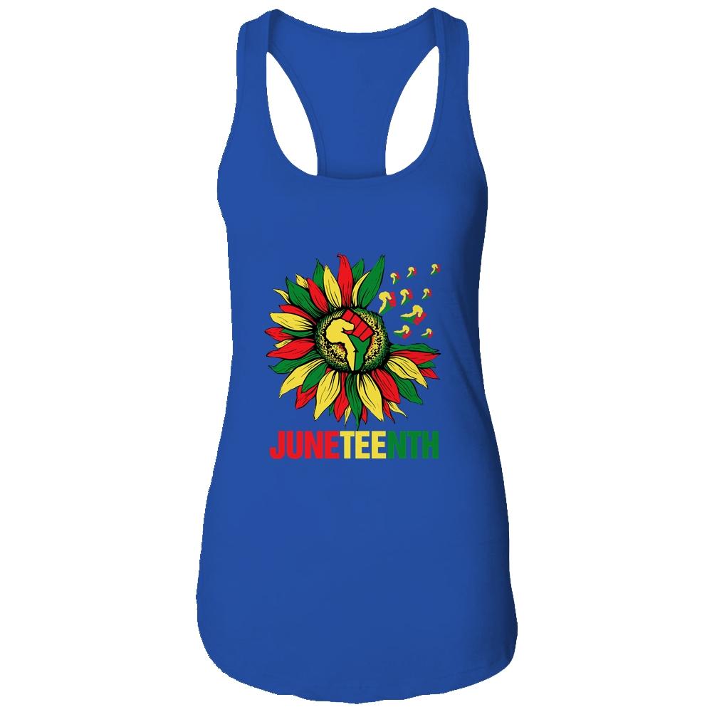 Sunflower Fist Juneteenth Black History African American Shirt & Tank Top | Siriustee.com
