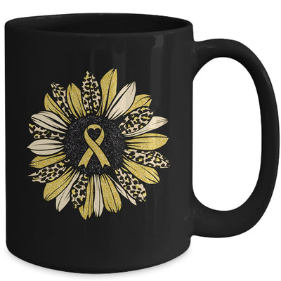 Sunflower Gold Childhood Cancer Awareness Women Mug | siriusteestore