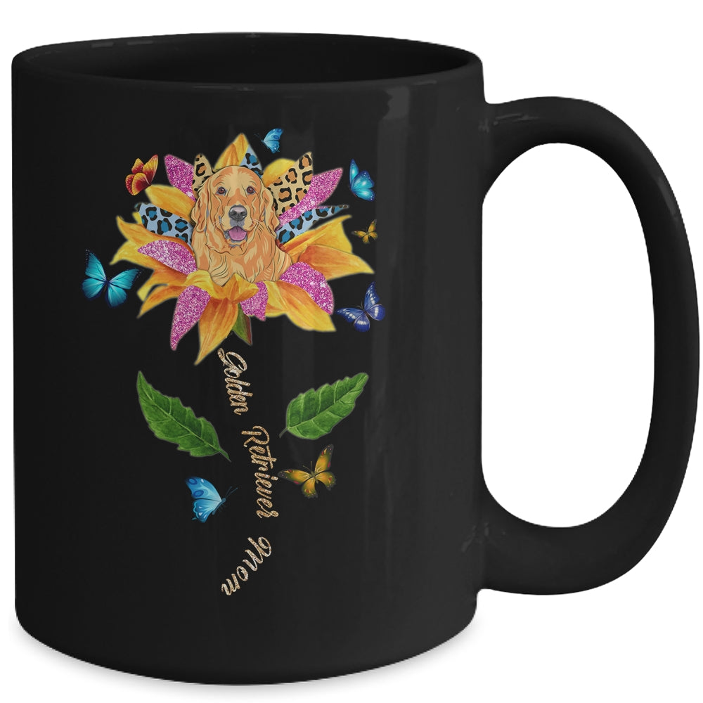 Sunflower Golden Retriever Mom Dog Lover Mothers Day Mug | siriusteestore