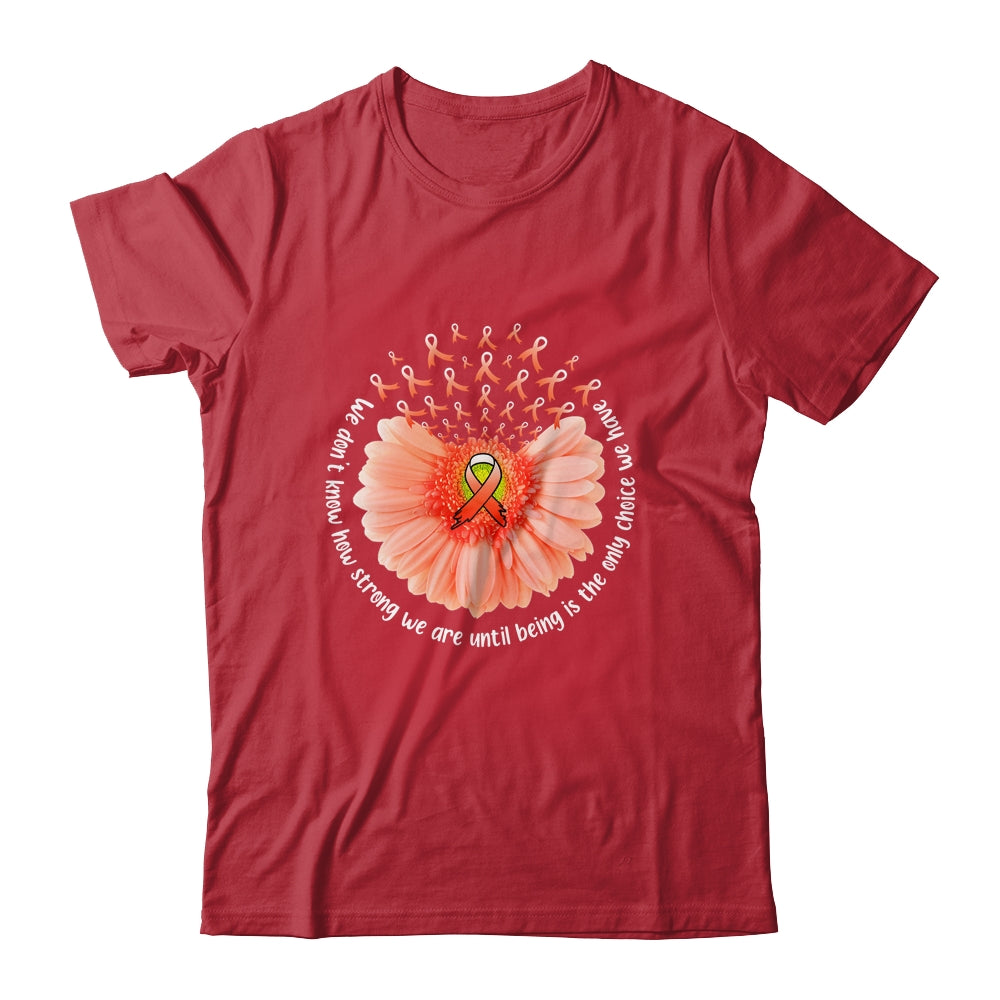 Sunflower Leukemia MS Awareness Orange Ribbon In September Shirt & Tank Top | siriusteestore