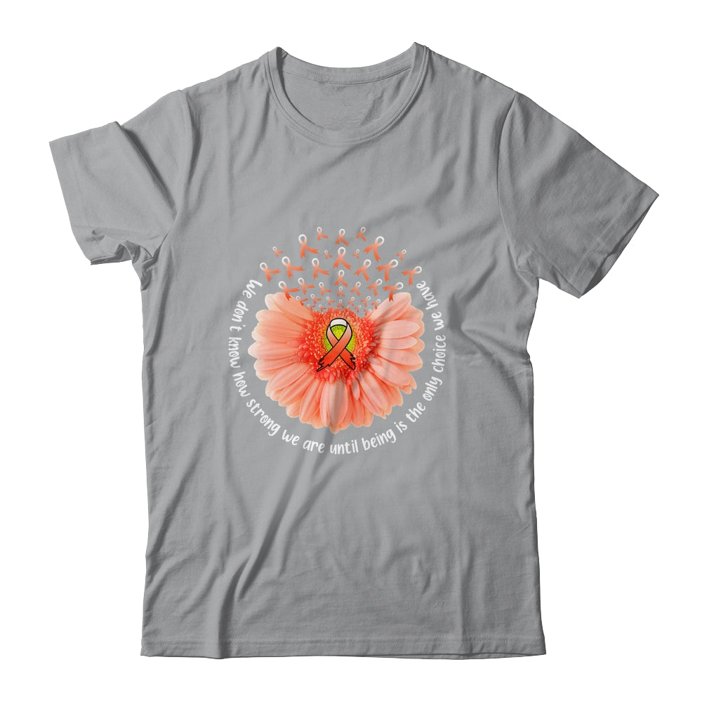 Sunflower Leukemia MS Awareness Orange Ribbon In September Shirt & Tank Top | siriusteestore