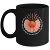 Sunflower Leukemia MS Awareness Orange Ribbon In September Mug | siriusteestore