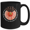 Sunflower Leukemia MS Awareness Orange Ribbon In September Mug | siriusteestore