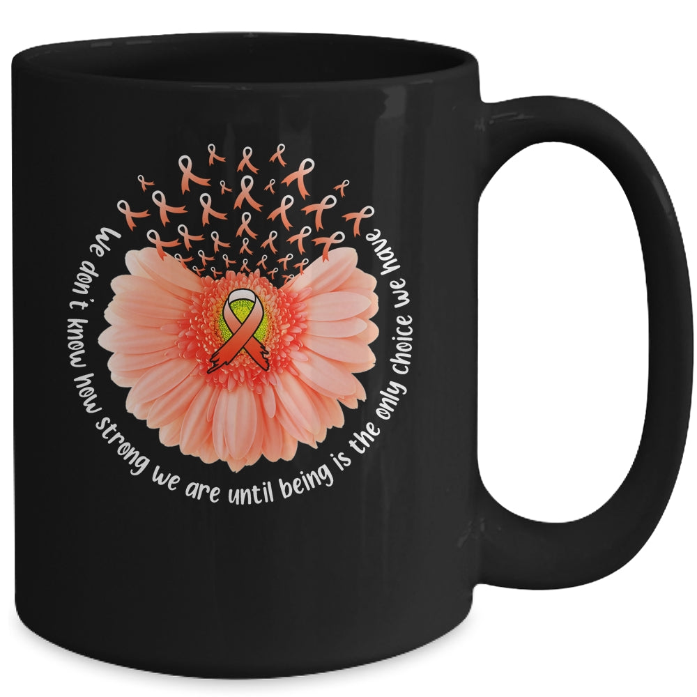 Sunflower Leukemia MS Awareness Orange Ribbon In September Mug | siriusteestore