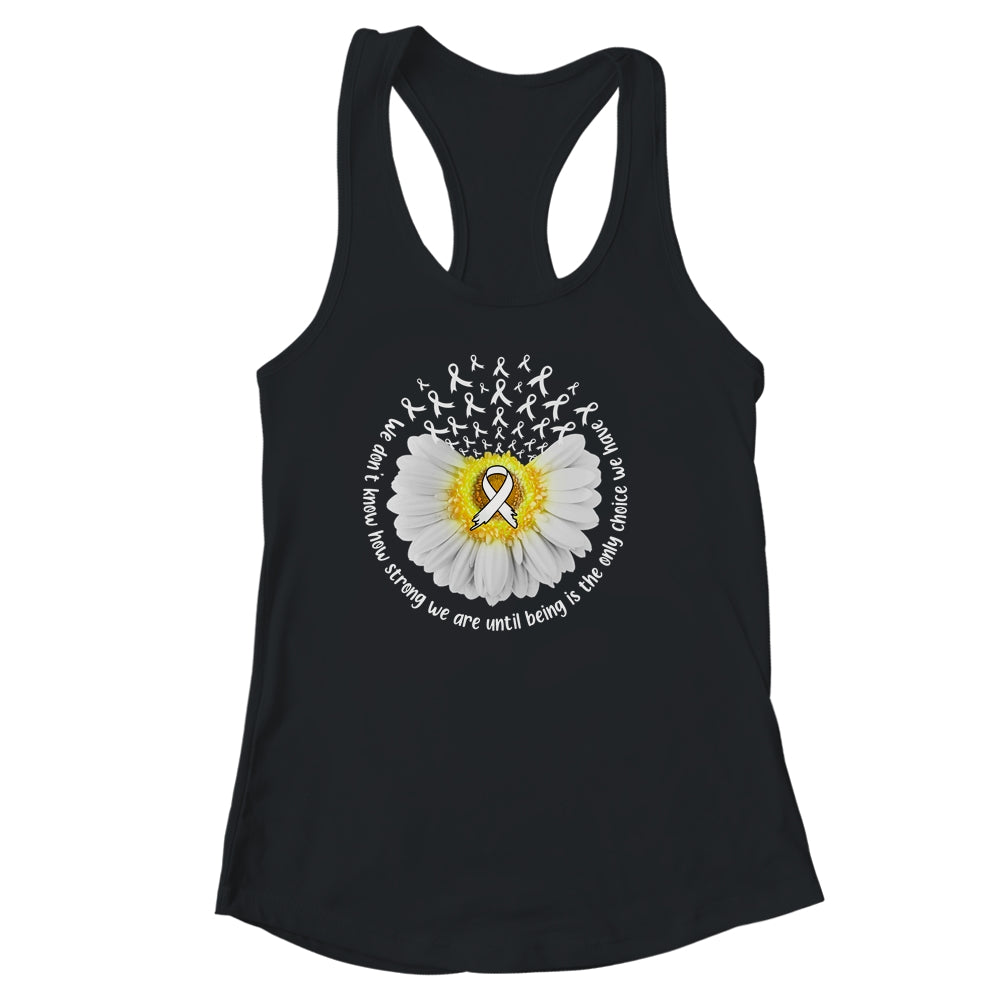 Sunflower Lung Cancer Awareness White Ribbon In November Shirt & Tank Top | siriusteestore