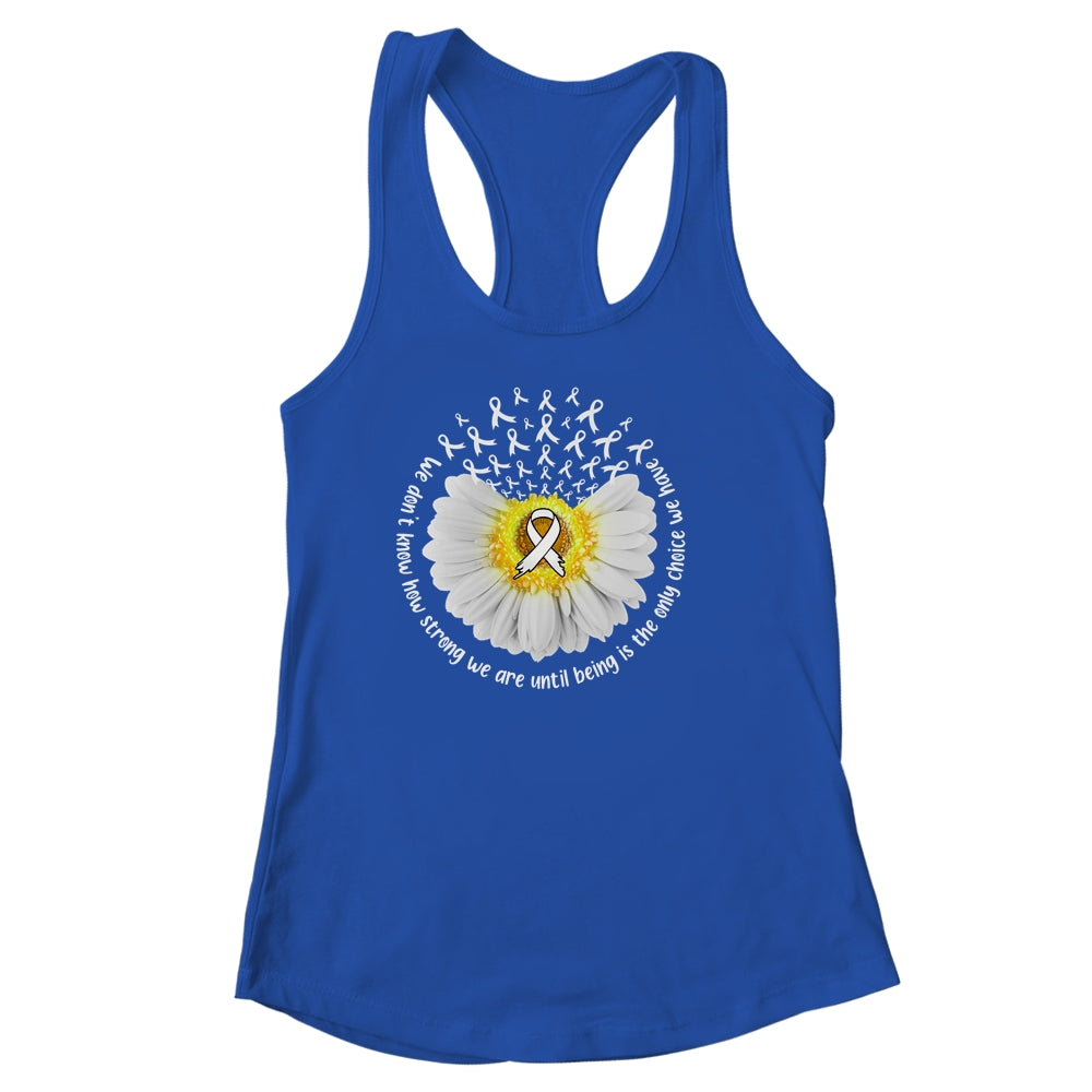 Sunflower Lung Cancer Awareness White Ribbon In November Shirt & Tank Top | siriusteestore