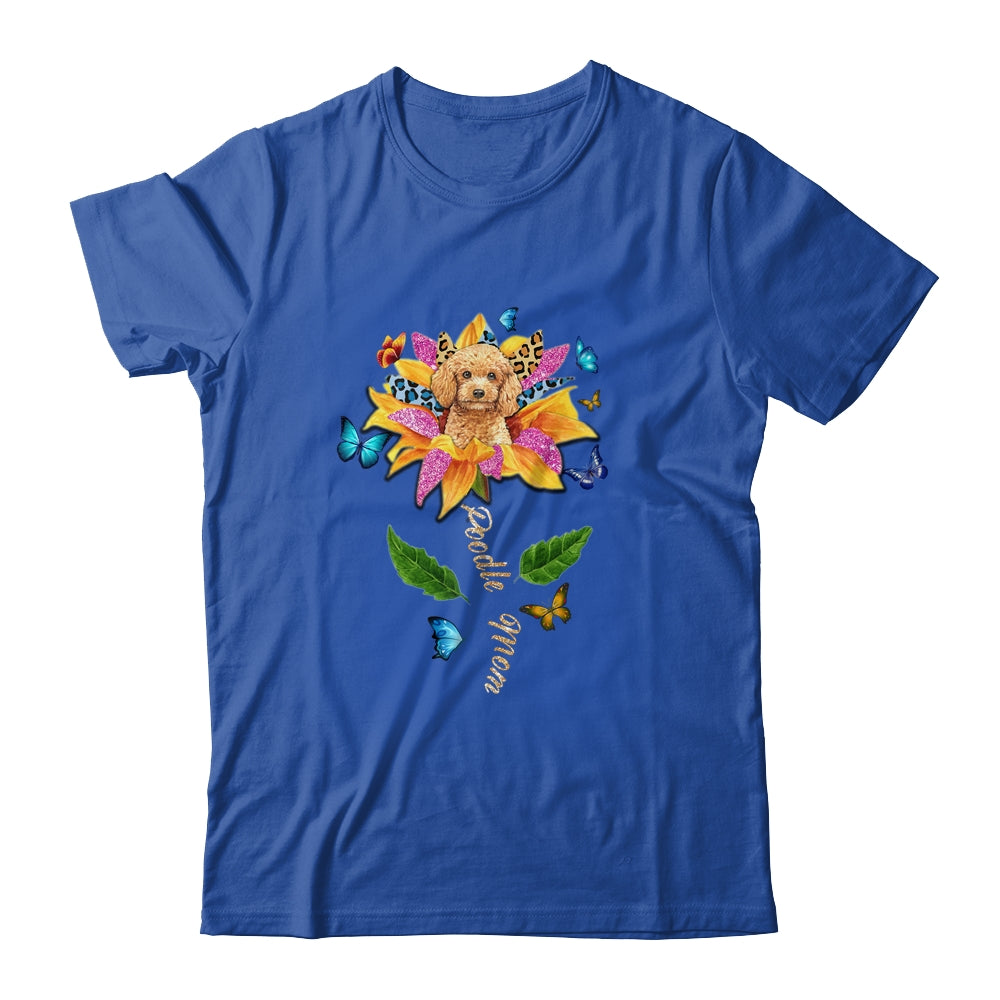 Sunflower Poodle Mom Dog Lover Mothers Day Shirt & Tank Top | siriusteestore