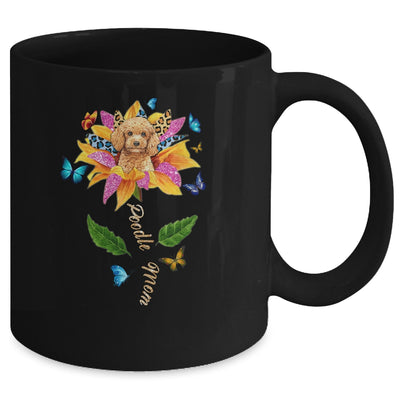 Sunflower Poodle Mom Dog Lover Mothers Day Mug | siriusteestore