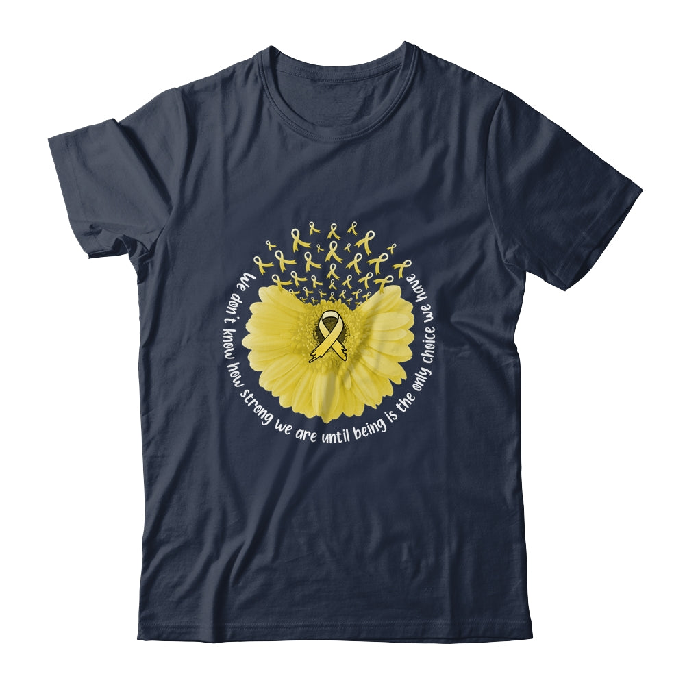 Sunflower Sarcoma Awareness Yellow Ribbon in July Shirt & Tank Top | siriusteestore