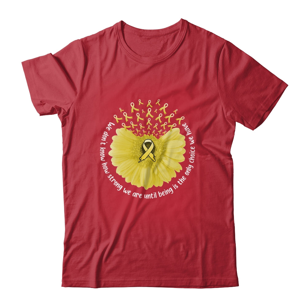 Sunflower Sarcoma Awareness Yellow Ribbon in July Shirt & Tank Top | siriusteestore