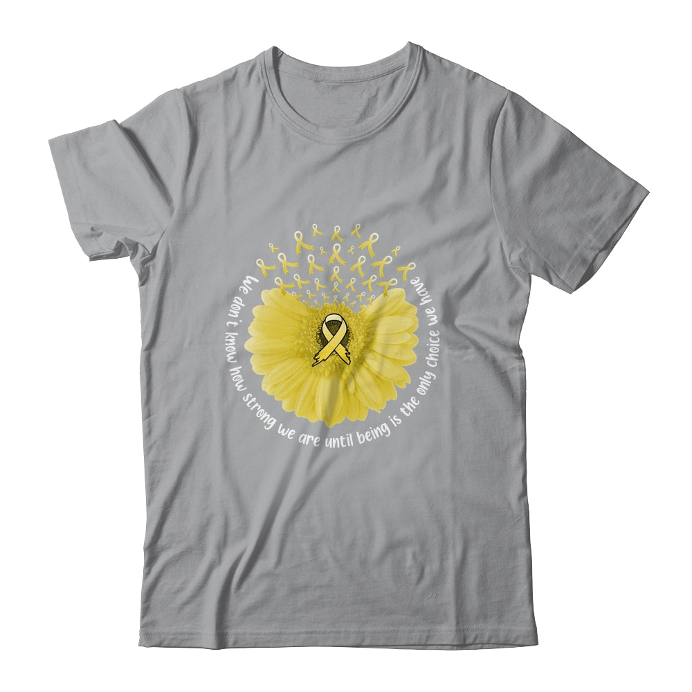 Sunflower Sarcoma Awareness Yellow Ribbon in July Shirt & Tank Top | siriusteestore