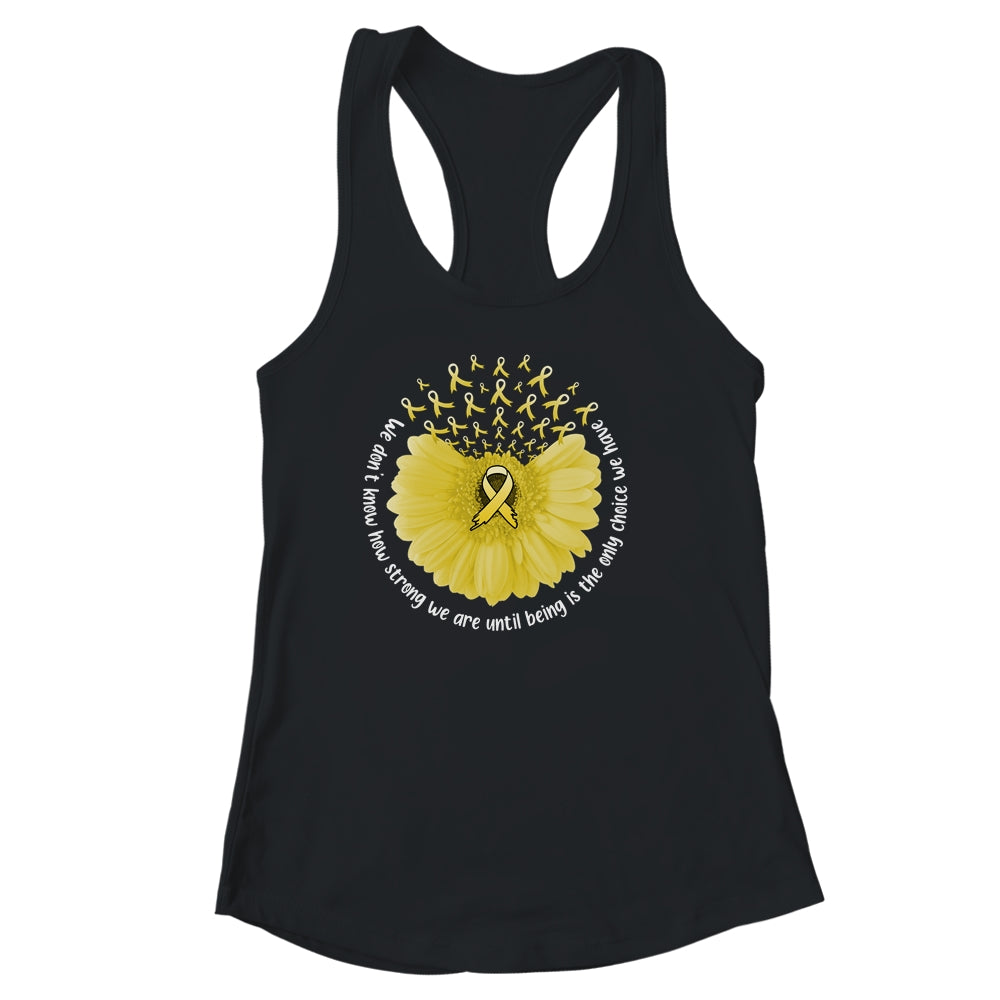 Sunflower Sarcoma Awareness Yellow Ribbon in July Shirt & Tank Top | siriusteestore