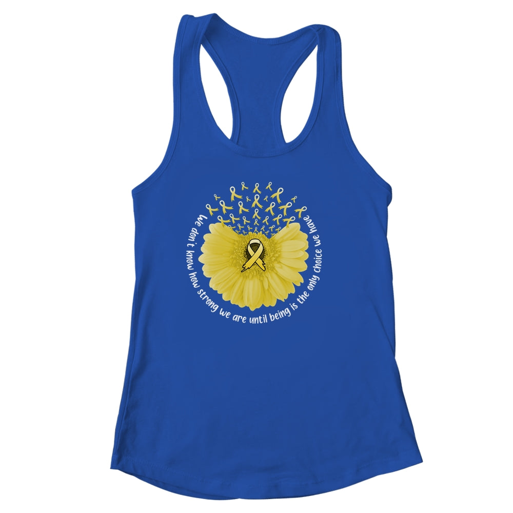 Sunflower Sarcoma Awareness Yellow Ribbon in July Shirt & Tank Top | siriusteestore