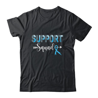 Support Squad Leopard Blue Warrior Colon Cancer Awareness Shirt & Hoodie | siriusteestore