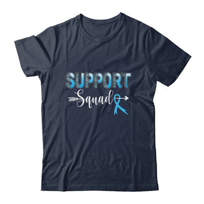 Support Squad Leopard Blue Warrior Colon Cancer Awareness Shirt & Hoodie | siriusteestore