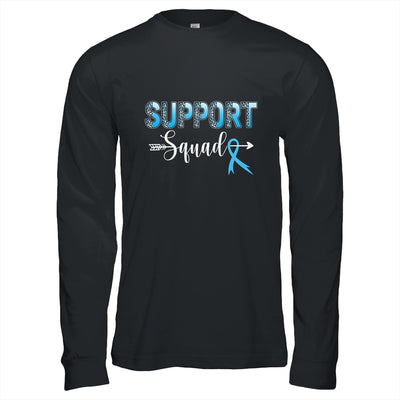 Support Squad Leopard Blue Warrior Colon Cancer Awareness Shirt & Hoodie | siriusteestore