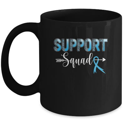 Support Squad Leopard Blue Warrior Colon Cancer Awareness Mug | siriusteestore