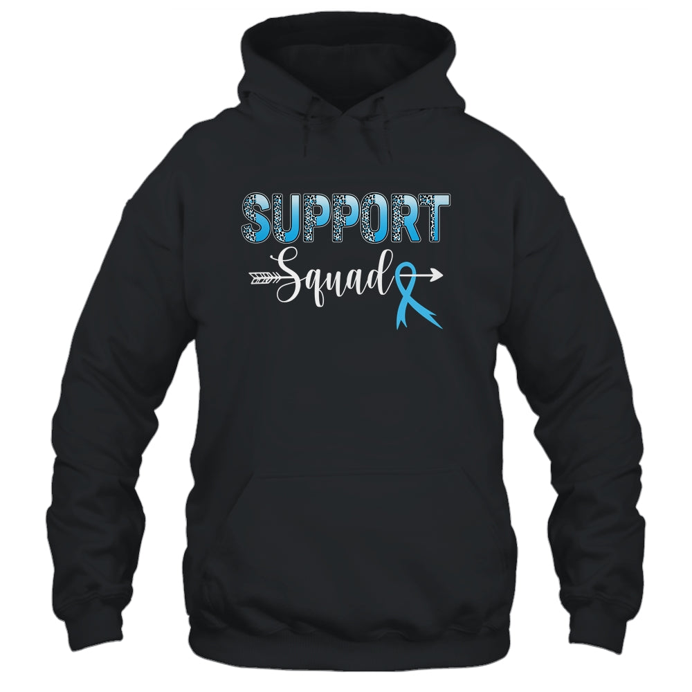 Support Squad Leopard Blue Warrior Colon Cancer Awareness Shirt & Hoodie | siriusteestore