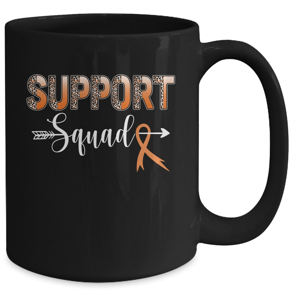 Support Squad Leopard Orange Warrior Leukemia MS Awareness Mug | siriusteestore