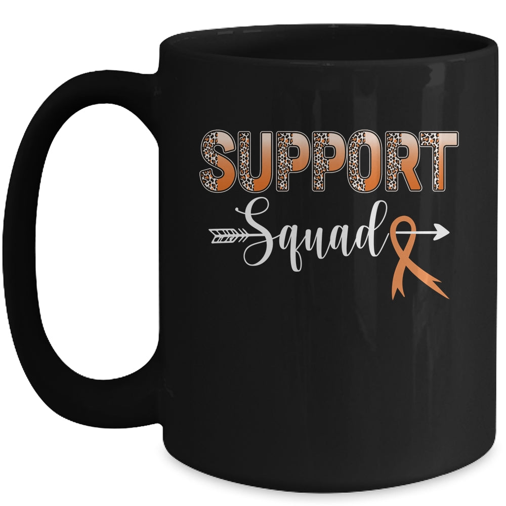 Support Squad Leopard Orange Warrior Leukemia MS Awareness Mug | siriusteestore