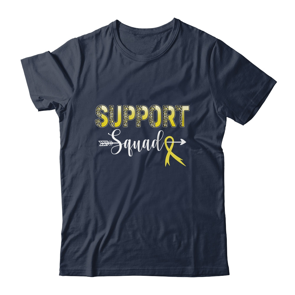 Support Squad Leopard Yellow Warrior Sarcoma Awareness Shirt & Hoodie | siriusteestore