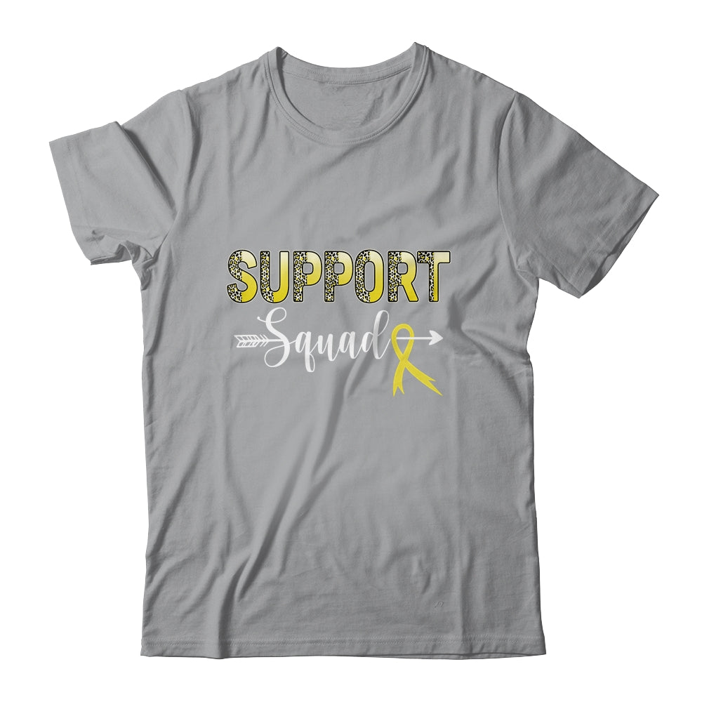 Support Squad Leopard Yellow Warrior Sarcoma Awareness Shirt & Hoodie | siriusteestore