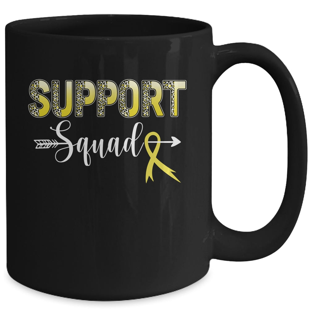 Support Squad Leopard Yellow Warrior Sarcoma Awareness Mug | siriusteestore