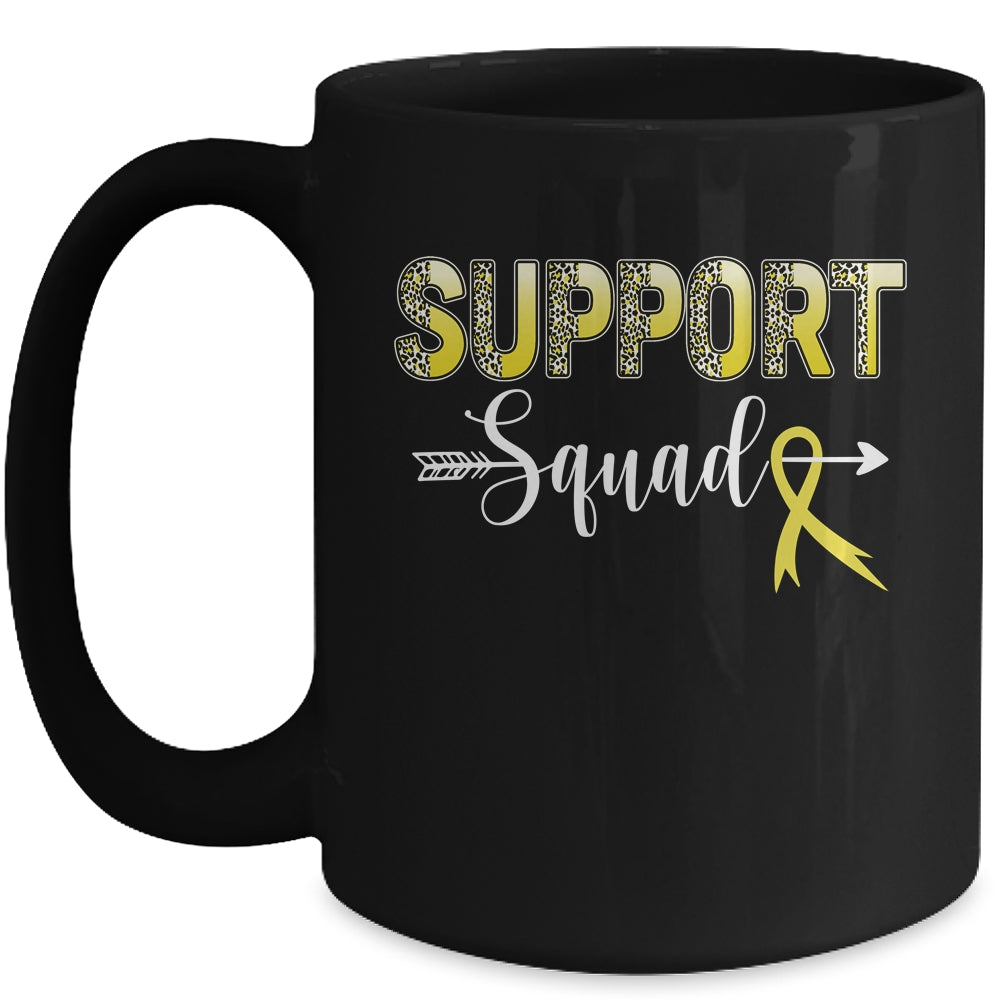 Support Squad Leopard Yellow Warrior Sarcoma Awareness Mug | siriusteestore