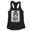 Support Squad Messy Bun Warrior Grey Brain Cancer Awareness Shirt & Tank Top | siriusteestore
