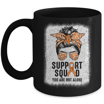 Support Squad Messy Bun Warrior Orange Leukemia MS Awareness Mug | siriusteestore