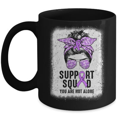 Support Squad Messy Bun Warrior Purple Epilepsy Awareness Mug | siriusteestore