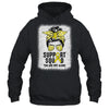 Support Squad Messy Bun Warrior Yellow Sarcoma Awareness Shirt & Tank Top | siriusteestore