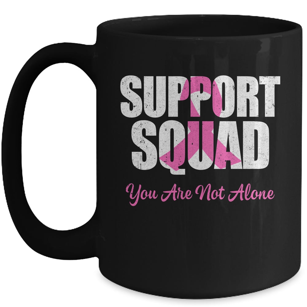 Support Squad Pink Ribbon Breast Cancer Awareness Mug | siriusteestore