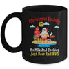 Surfer Santa Beer And BBQ Xmas Summer Christmas In July Mug | siriusteestore