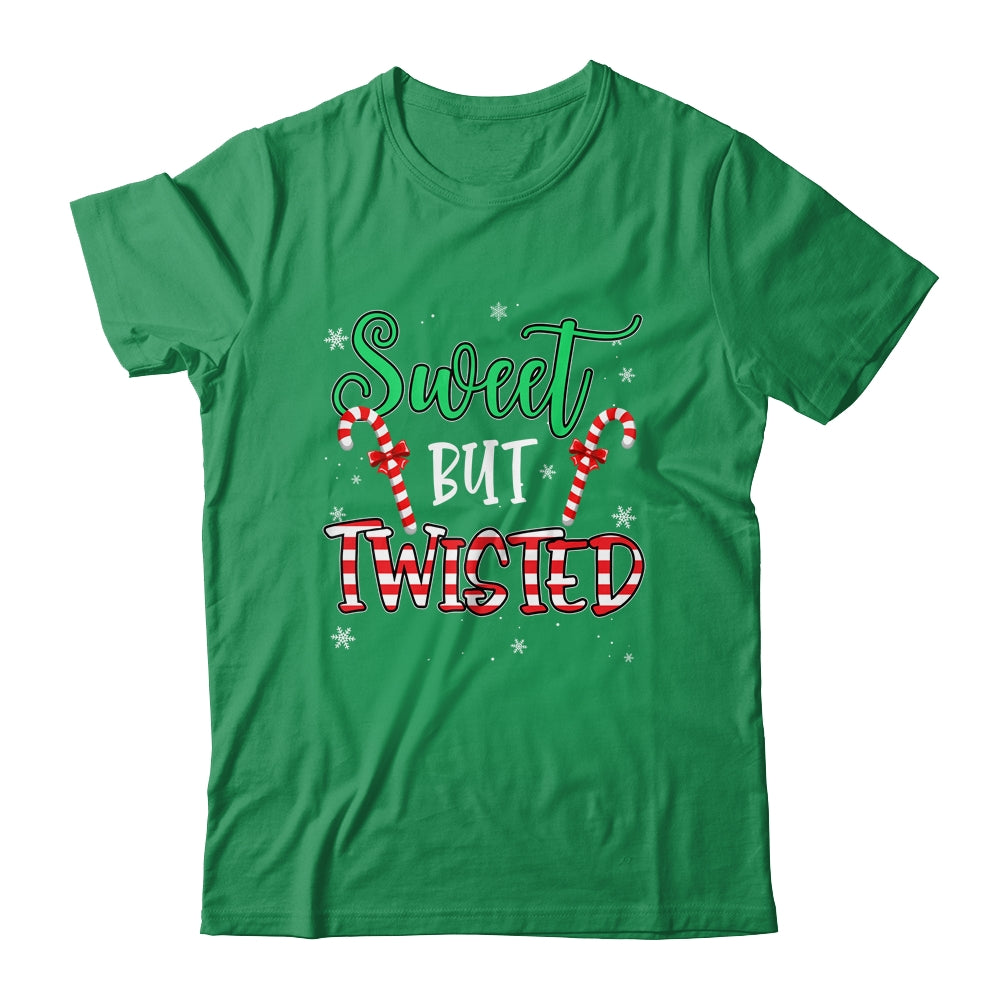 Sweet But Twisted Funny Candy Cane Christmas Xmas Shirt & Sweatshirt | siriusteestore