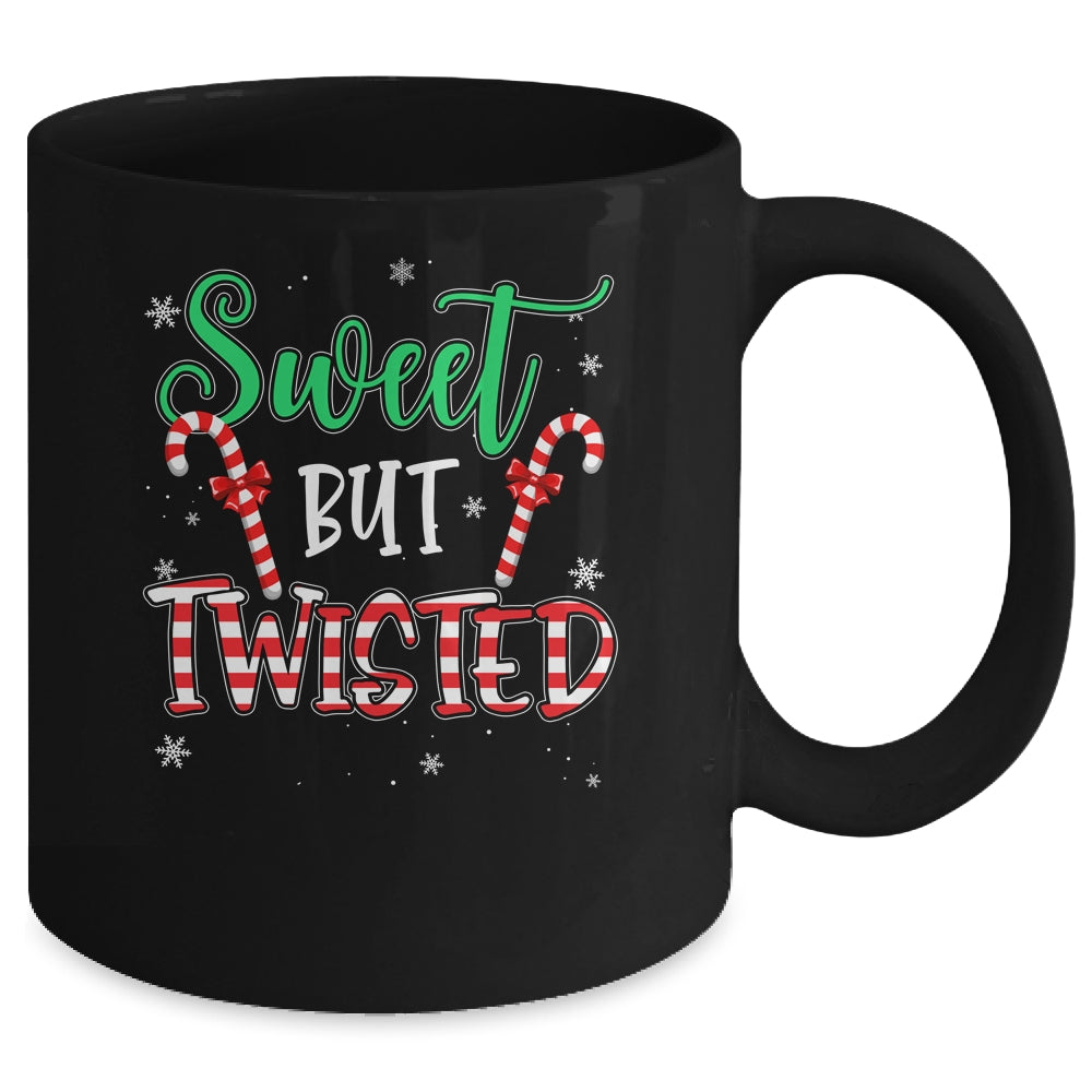 Sweet But Twisted Funny Candy Cane Christmas Xmas Mug | siriusteestore