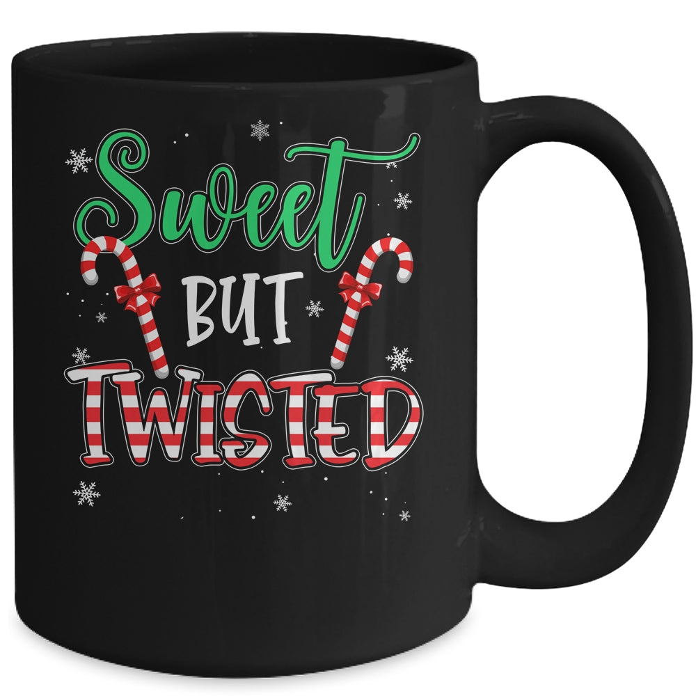 Sweet But Twisted Funny Candy Cane Christmas Xmas Mug | siriusteestore