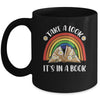 Take A Look It's In A Book Lover Reading Vintage Rainbow Mug | siriusteestore