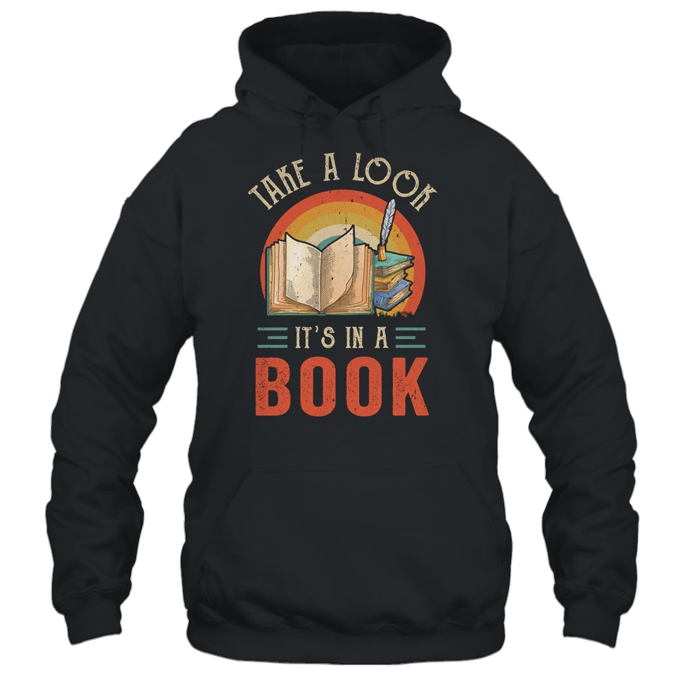 Take A Look Its In A Book Reading Vintage Retro Rainbow Shirt & Tank Top | siriusteestore
