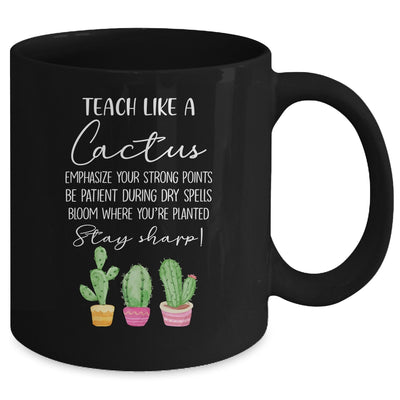 Teach Like A Cactus Teacher Back To School Mug | siriusteestore