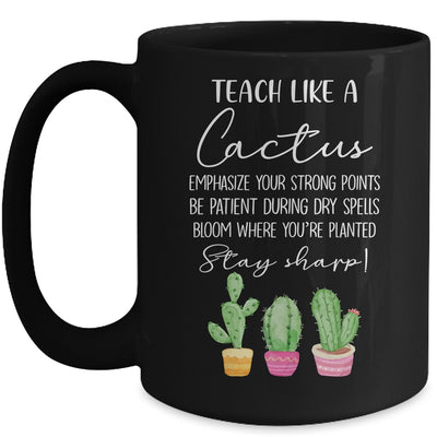 Teach Like A Cactus Teacher Back To School Mug | siriusteestore