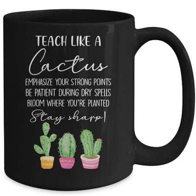 Teach Like A Cactus Teacher Back To School Mug | siriusteestore