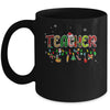 Teacher Christmas Books Santa Leopard Plaid Cakes Xmas Mug | siriusteestore